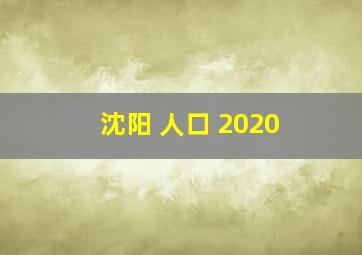 沈阳 人口 2020